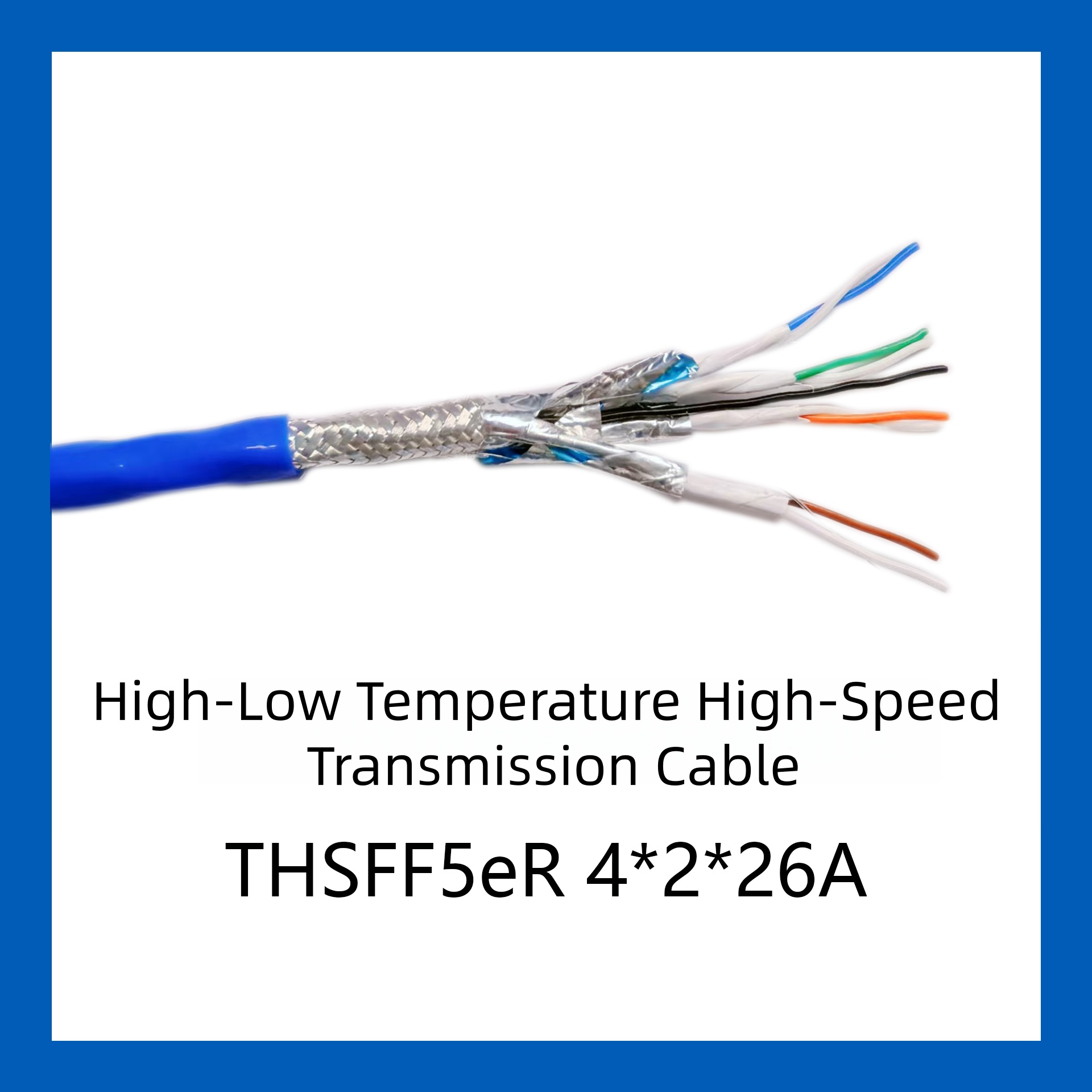 THSFF5eR Special Cat.6A Digital Cable for Aviation, 100Ω Characteristic Impedance