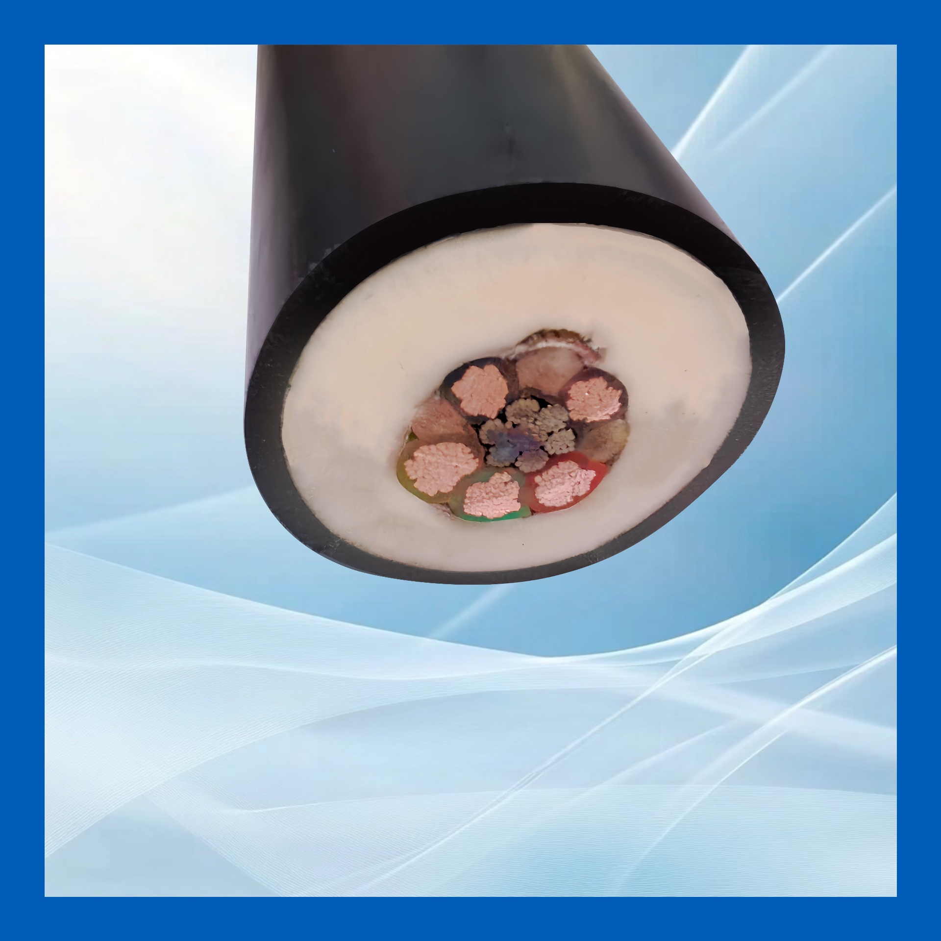 Zero-buoyancy cable